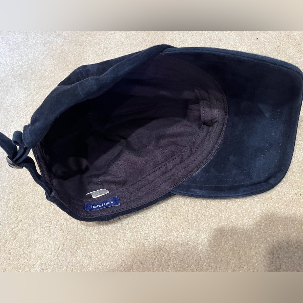 Navy suede HAT ATTACK hat